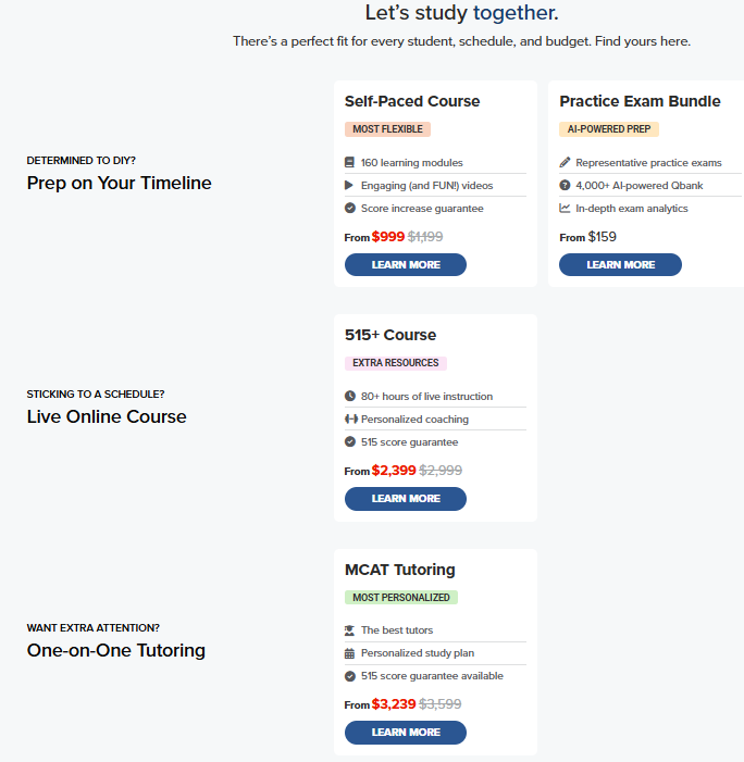 Blueprint’s MCAT courses