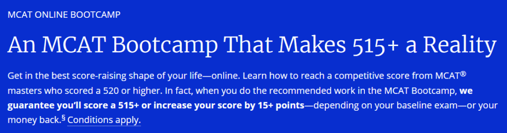 Kaplan MCAT Online Bootcamp