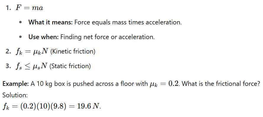 Newton’s Laws of Motion