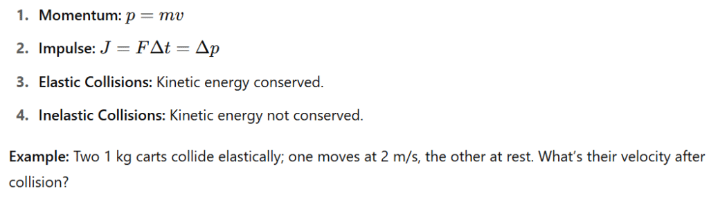 Momentum and Collisions